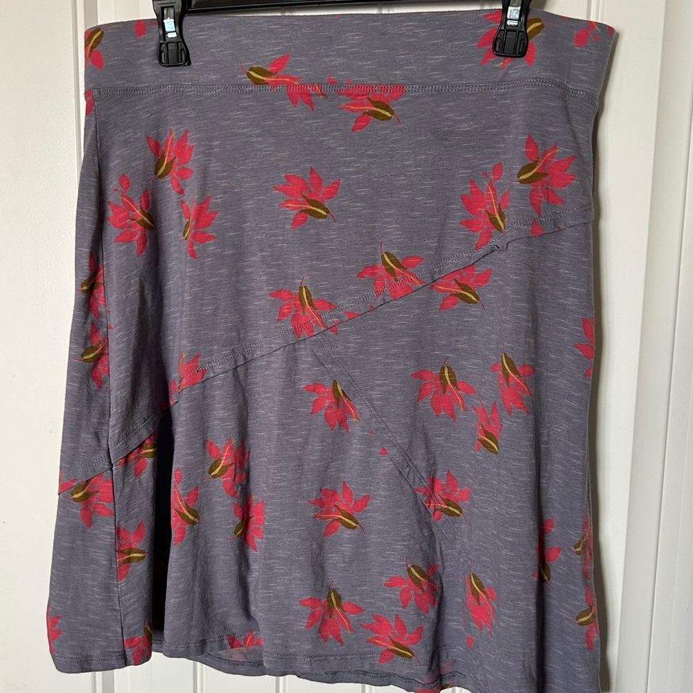 Women’s Horny Toad Skirt Gray Pink Floral Large Soft